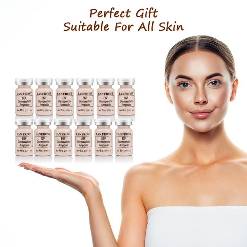 Facial Glow Foundation Serum Starter Kit Combined With Niacinamide and Peptides to Even Skin Tone Hydration Anti-Ageing Foundation Set, 12 Vials #1 Color