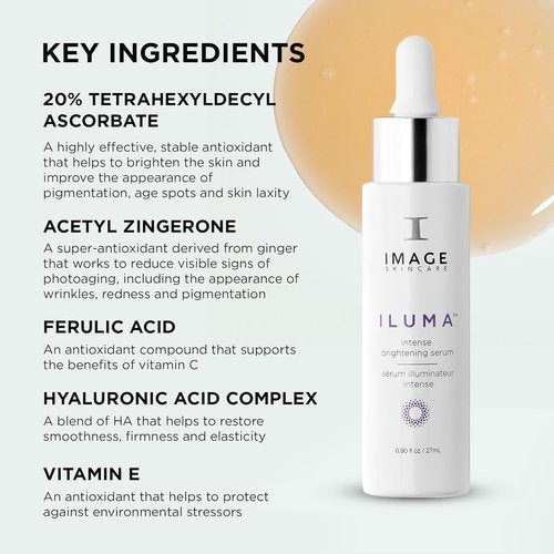 IMAGE Skincare ILUMA Intense Brightening Serum - Reduces Dark Spots & Evens Skin Tone, 0.9 fl oz