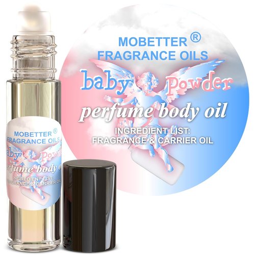 MOBETTER Fragrance Oils - Baby Powder Perfume Body Oil for Unisex | Long-Lasting Scent