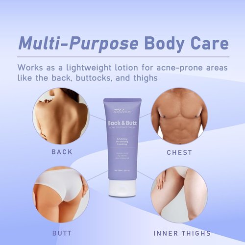 Regine Switzerland Butt Acne Clearing Treatment - Maximum Strength Body Cream for Bacne & Cystic Acne - Unisex Skin Lotion