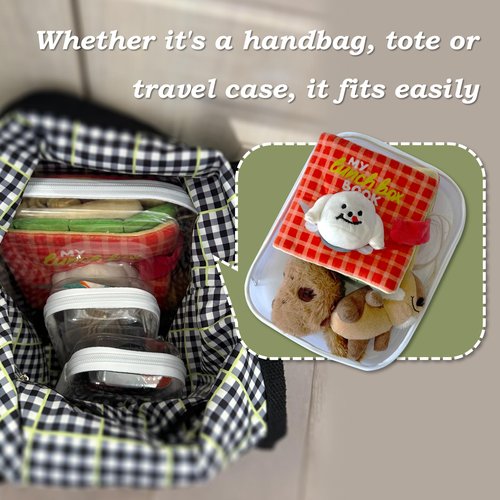 Gberlczz Clear Hard Zipper Case for Storage, Durable Clear Zipper Pouches, Hard Plastic Zippered Pouch for Snacks Toy Travel Organizer