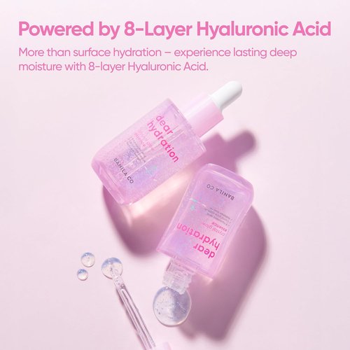 BANILA CO Dear Hydration Crystal Glow Essence - Hydrating Serum with Pink Cactus & Hyaluronic Acid (50ml)