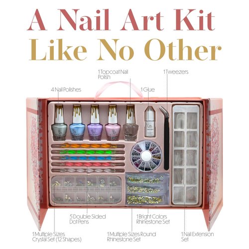CoralBeau Flower All In One Makeup Kit for Teens and Women & CoralBeau Nail Kit for Girls