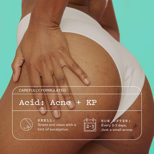 Frank Body Glycolic Acid Body Scrub - Fights KP, Breakouts & Tightens Pores | 8.82 oz | Soothes with Witch Hazel