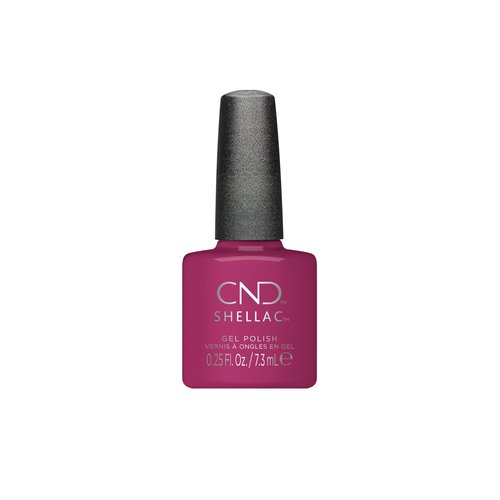 CND Shellac Gel Nail Polish, Long-lasting Nail Paint Color with Curve-hugging Brush, 407 Orchid canopy, 0.25 fl oz