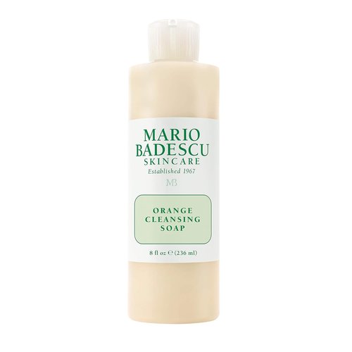 Mario Badescu Orange Cleansing Soap - AHA-Enriched Cream Face Cleanser for Combination/Dry Skin - Oil-Free Exfoliant