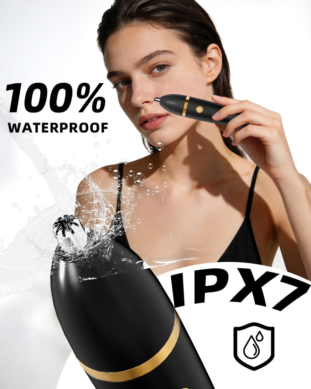 Ufree Bikini Trimmer - Electric Razor for Women | Rechargeable & Waterproof Body Hair Shaver - Black