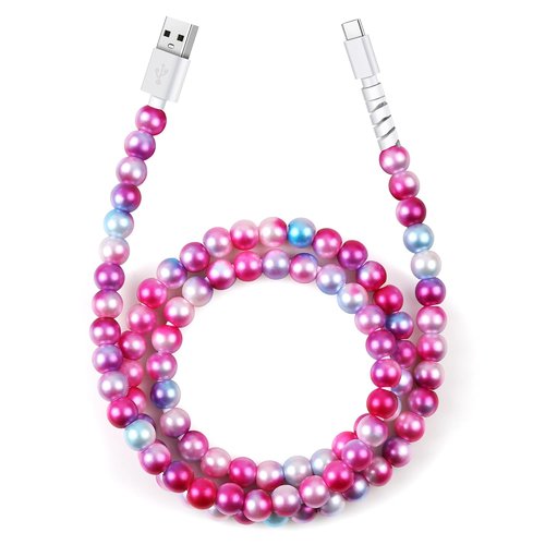 Aolcev USB C Charging Cable - 3.3FT Beaded Fast Charger for iPhone 15/16/17 Pro Max | Compatible with Galaxy S25