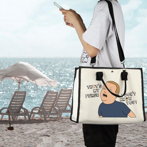 Cartoon Quote Gift TV Series Fans Cosmetic Bag Cartoon Tote Bag Tv Show Character Inspired Gift (My Purse LT)