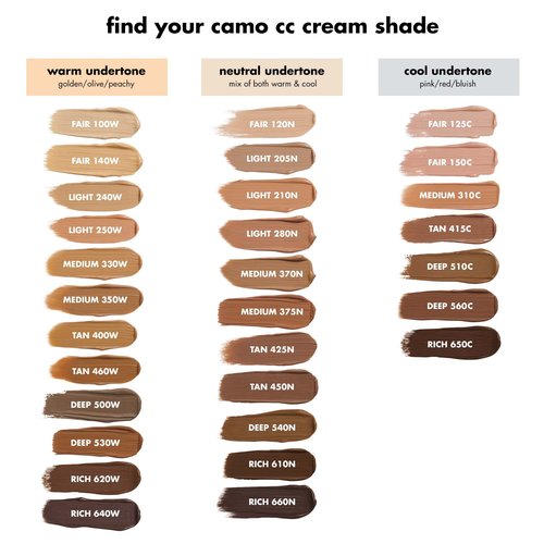 e.l.f. Camo CC Cream, Color Correcting Full Coverage Foundation with SPF 30, Light 210 N, 1.05 Oz