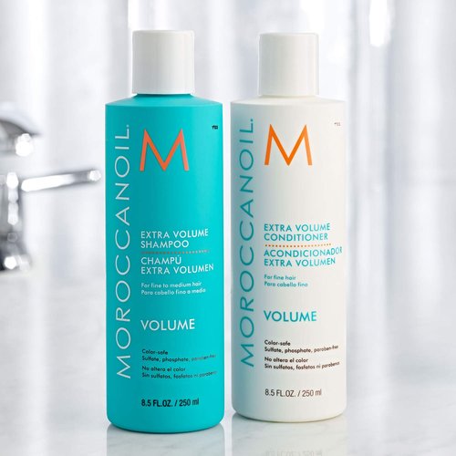 Moroccanoil Extra Volume Shampoo & Conditioner Bundle - 8.5 Fl. Oz Set for Full, Luscious Hair