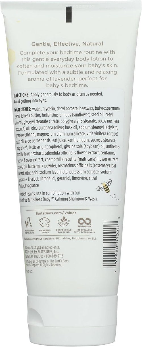 Burt's Bees Baby Nourishing Lotion - Calming Formula for Soft Skin | 6 Ounce Tube