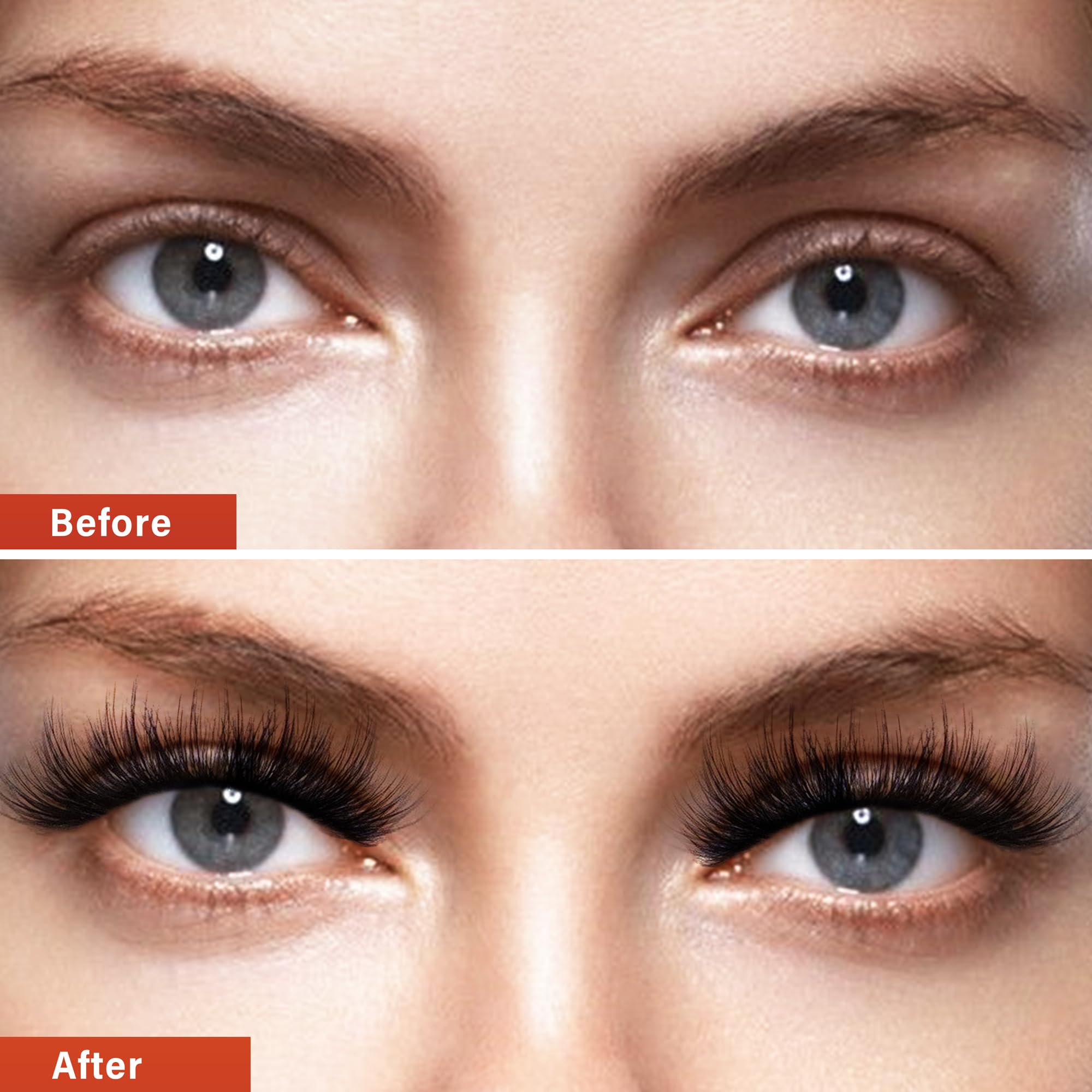 VYRILA Lash Cluster 144pcs Individual Lashes,8-16mm Diy Lash Extension,C Curl Lash Clusters Wispy,3D Natural Lash Clusters Look Like Eyelash Extension DIY at Home (Orange Spirit-C-8-16mix)