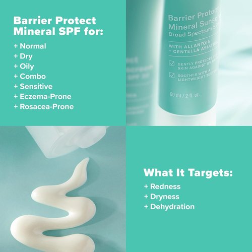 Paula's Choice CALM Barrier Protect Mineral Sunscreen - SPF 30 for Sensitive Skin | 2oz, Fragrance-Free