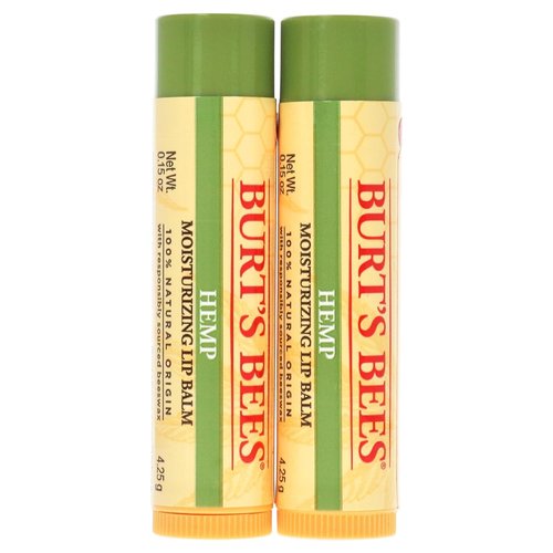 Burt's Bees Hemp Lip Balm - Moisturizing Formula for Soft Lips | 2 oz Unisex Size