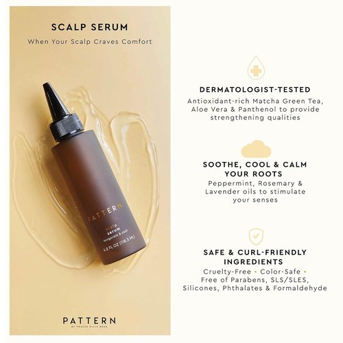 PATTERN Beauty Scalp Serum - Nourishing Rosemary & Peppermint Oil for Dry, Itchy Scalps | 4 Fl Oz