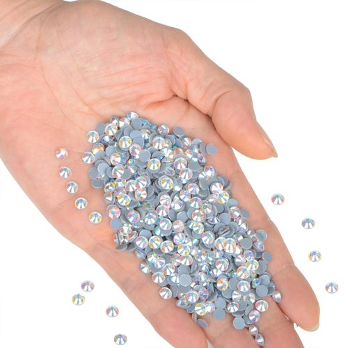QOGIR 2000 Pieces SS20 ZD Clear AB Hotfix Rhinestones for Crafts Clothes Nail Art Diamantes Flatback 4mm Glass Gems Rhinestone