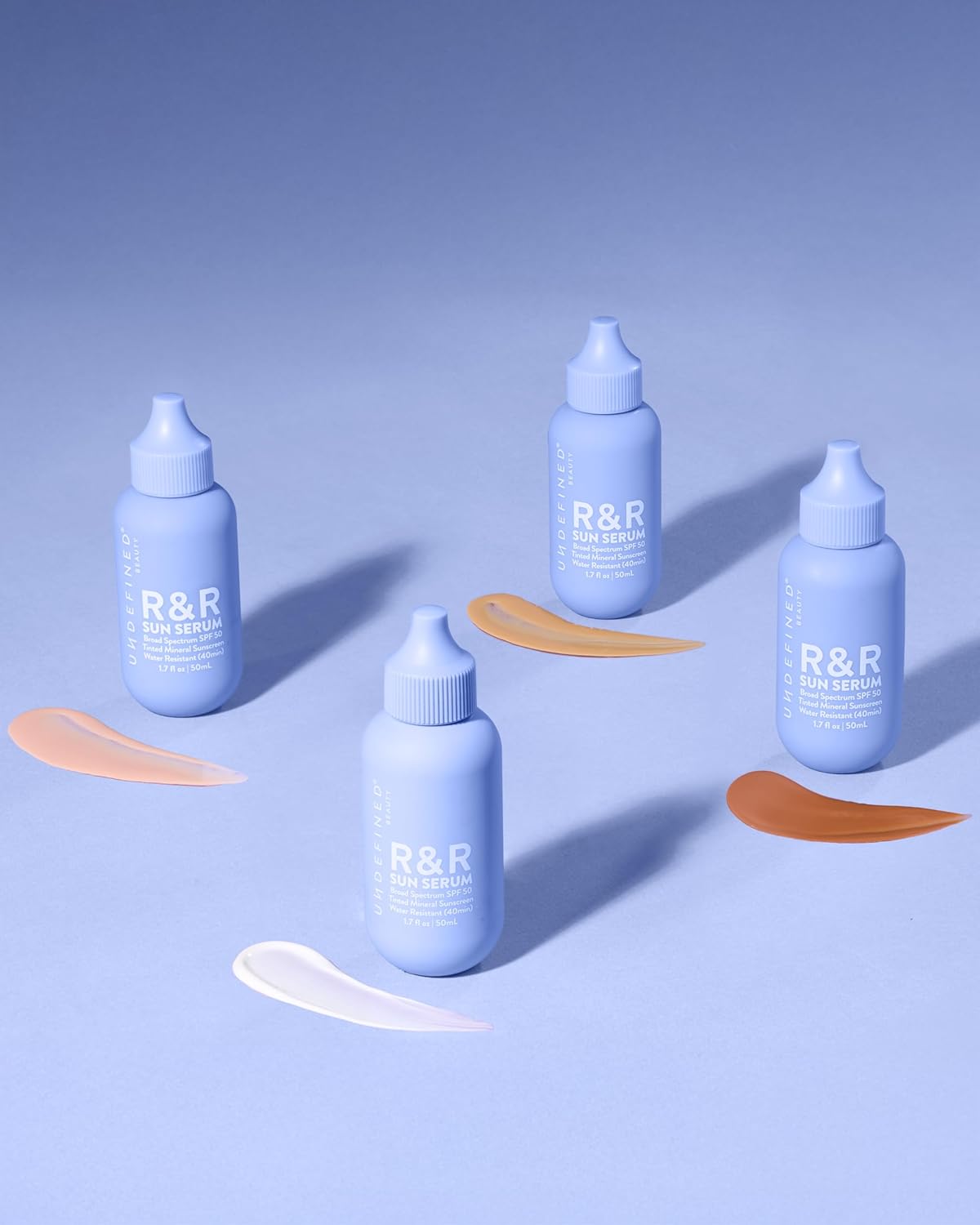 Undefined R&R Sun Serum SPF 50 - Mineral Sunscreen with Niacinamide & Blue Light Defense | Light Tint