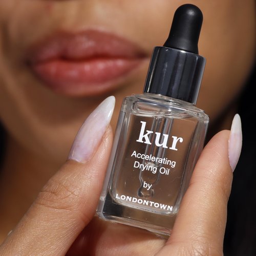 LONDONTOWN Accelerating Drying Oil, Quick Dry Polish Drying Drops with Botanical Oils & Vitamin B5, Reduces Smudges, Adds Shine & Hydration, Easy to Use for Speedy Manicures, 0.4 Fl Oz