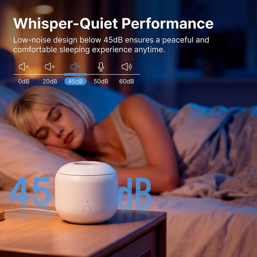 LUMYSPACE Ultrasonic Retainer Dental Cleaner Machine for Night Guards, Mouth Guards, Dentures, Jewelry, Aligner, Braces, Toothbrush with 2 Digital Timer Modes, 200ML, White
