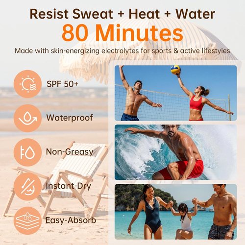 Skiennix Mineral Sunscreen Spray SPF 50+ | Reef Safe, Broad Spectrum UVA/UVB Protection, 6.76 fl oz