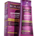 Bioblas Repairing Shampoo - Plumping Anti-Hair Loss Formula with Keratin & Collagen | 360 ML