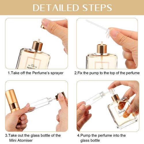 Honeydak 7 Pcs 20 ml Perfume Atomizer Cologne Travel Bottle, Refillable Perfume Portable Atomizer Bottle, Large Empty Sprayer Dispenser for Outgoing Twist Type Pocket Cologne Sprayer