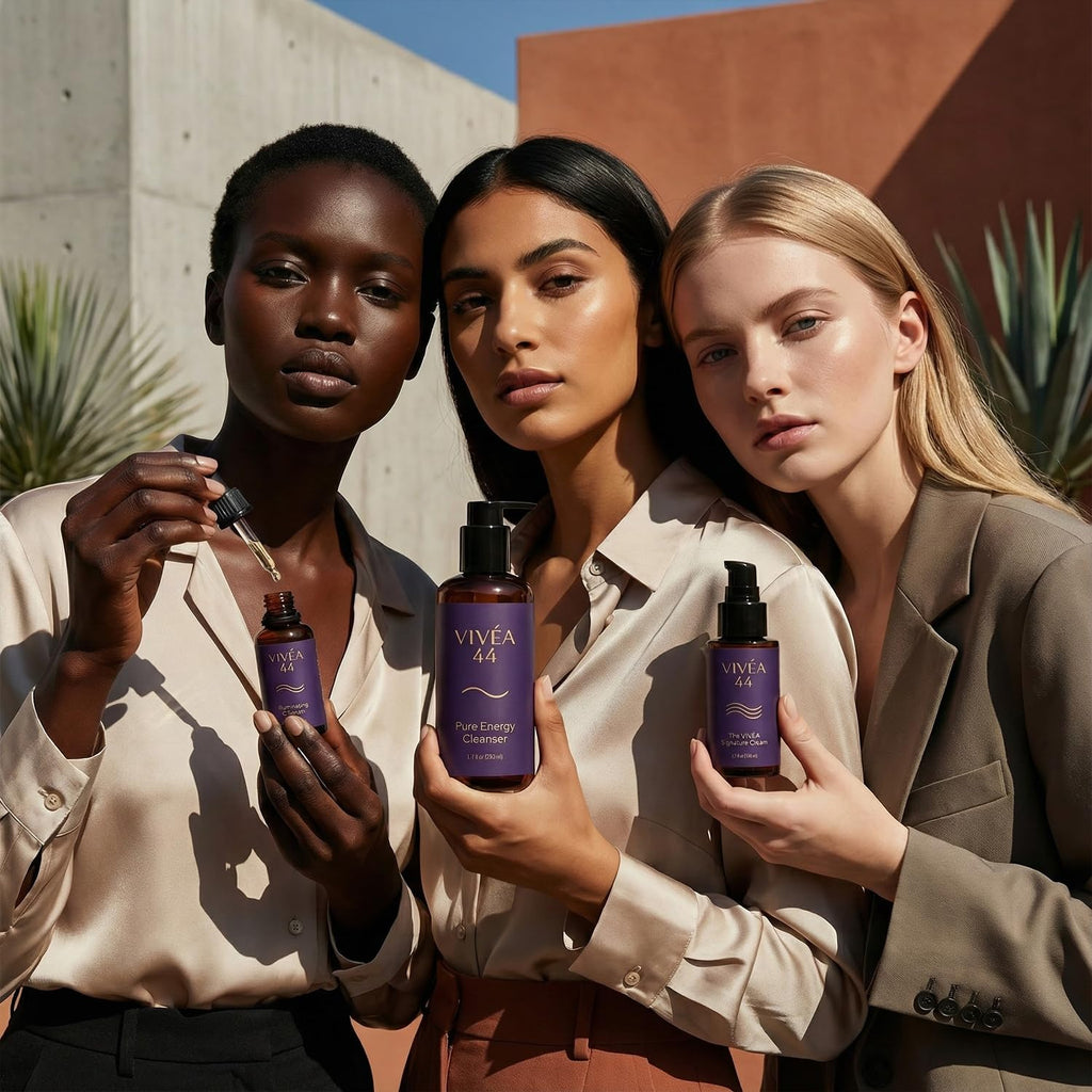 Vivéa Ritual 3-Piece Skincare Set - Cleanser, Vitamin C Serum & Moisturizer for Radiant Skin | Vegan & Cruelty-Free