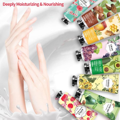 38 Pack Bulk Hand Cream Gifts,Easter Basket Stuffers,Mothers Day Gifts,Teacher Appreciation Gifts,Nurses Week Nurses Appreciation Gifts,Natural Plant Fragrance Travel Hand Lotion For Dry Cracked Hands