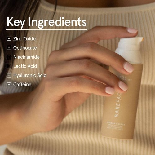Barefaced Tinted Protection SPF 50+ | Broad-Spectrum Sunscreen with Zinc Oxide & Niacinamide - Oil-Free Hydration & Anti-Aging (60ml)