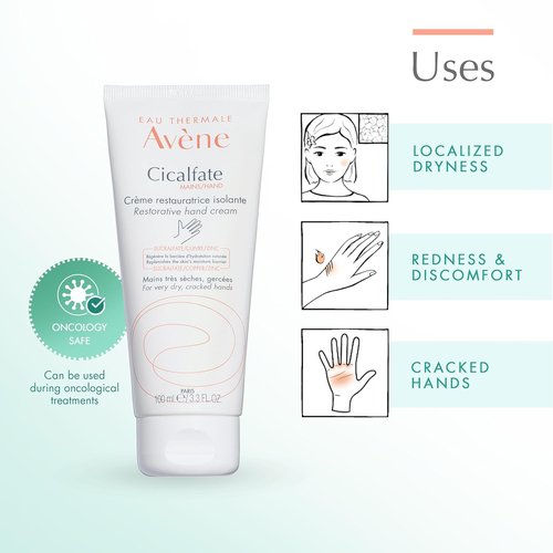 Avène Cicalfate Hand Cream - Intense Nourishing Lotion for Dry, Cracked Hands | 3.3 Oz
