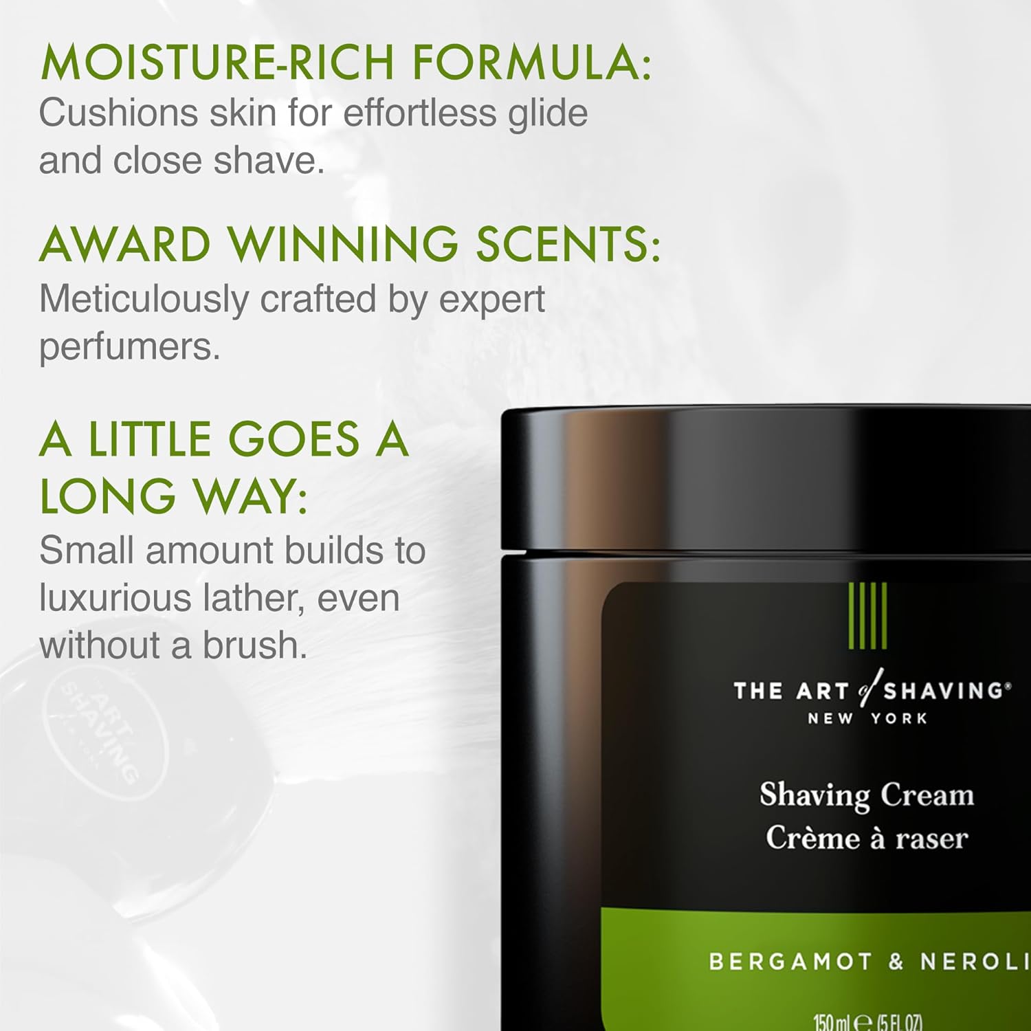 The Art of Shaving Shaving Cream - Luxurious Hydration for Smooth Skin | 6 oz Tube