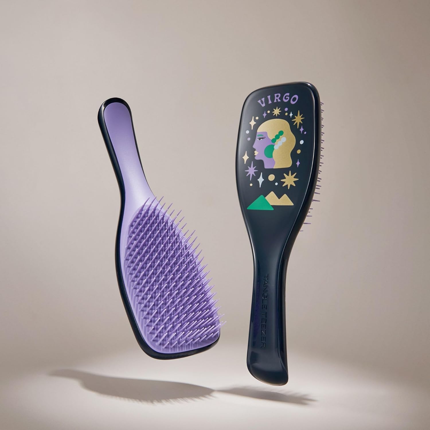 Tangle Teezer Zodiac Ultimate Detangler Hairbrush - Eliminates Knots & Reduces Breakage | Virgo Design