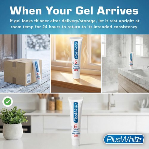 Plus White Speed Whitening Gel - Works in 5 Minutes - Professional Teeth Whitening w/Dentist Approved Ingredient (2 oz, Pack of 2)