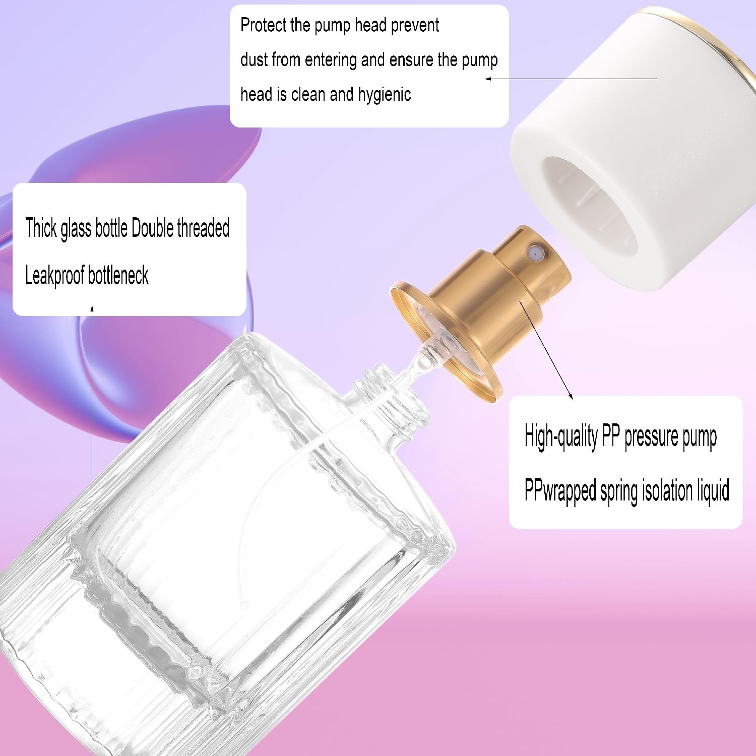 YWG Stone 30ml/1OZ Cologne Travel Bottle Refillable Empty Perfume Spray Bottles, Glass Perfume Atomizer Vintage Cologne Sample Container Travel Essentials for Frangrance Toiletries Cosmetic 3 Pack