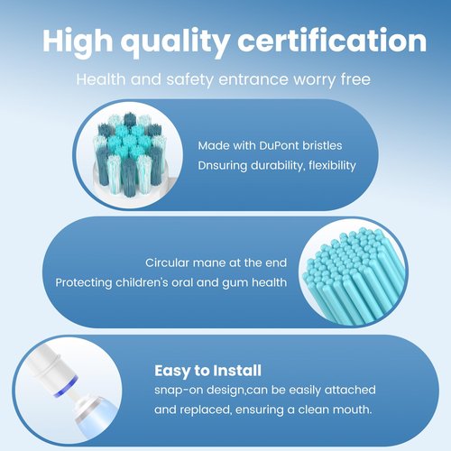 16pcs Kids Replacement Heads Compatible with Braun Oral B Kids Electric Toothbrush, Ultra Soft Bristles