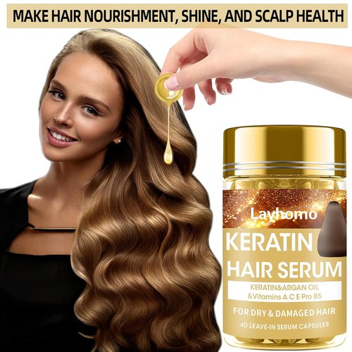 Skiennix Keratin Hair Treatment Serum | Leave-In Anti-Frizz Conditioner with Argan Oil & Vitamins | All Hair Types