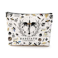LONGXIN Fourth Wing Merch Makeup Bag Cosmetic Bag Gifts for Rider Fans Fourth Wing Book Lovers Bookworm Librarian Bookish Merchandise