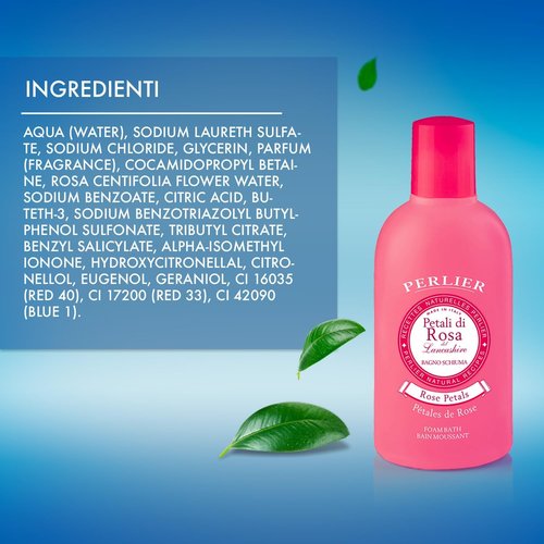 Perlier Petali Di Rosa Body Wash - Luxurious Rose Scent | 500 ml (16.9 fl. oz.) Made in Italy