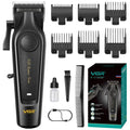 VGR 197 Professional Hair Clippers for Men, Cordless & Corded Barber Clippers with Ceramic Stainless Steel Blades, LED Indicator, Hair Cutting Kit with 6 Guide Combs & Grooming Accessories