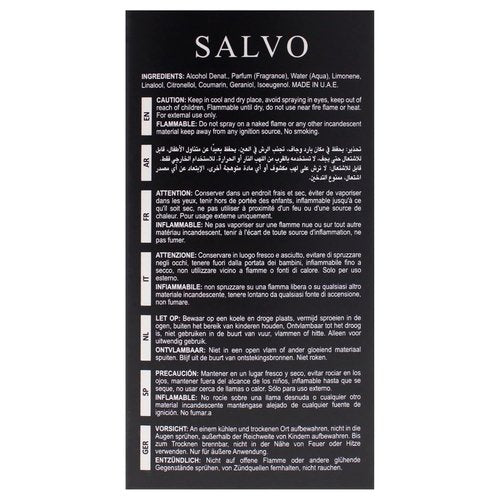 Salvo by Maison Alhambra Men’s Fragrance - 3.4 oz Eau de Parfum Spray