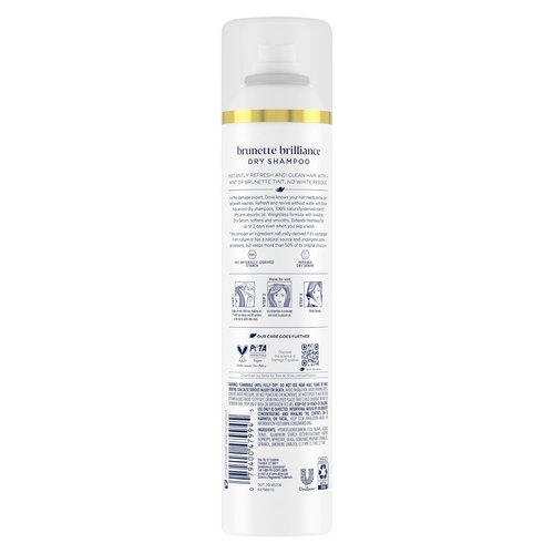 Dove Advanced Dry Shampoo - Brunette Brilliance for Refreshing & Reviving Hair - 7.3 oz