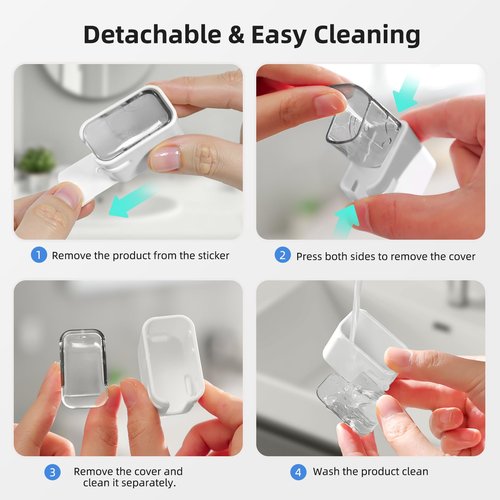 MOPMS Toothbrush Cover Travel 2PCS, Stay Closed with Band Electric Toothbrush Covers Caps, Toothbrush Head Cover for Travel, Camping, Bathroom, Business, Grey
