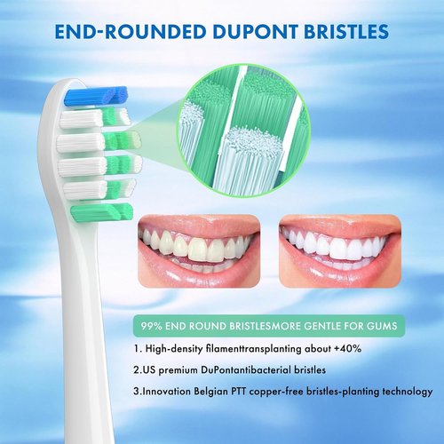 Philips Sonicare Replacement Toothbrush Heads - 10 Pack Soft Electric Brush Heads for Optimal Plaque Control | Compatible with HX9023/65 Models