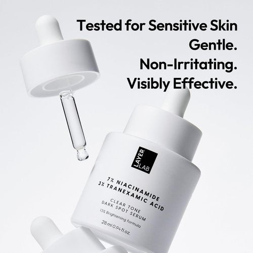 LAYERLAB Niacinamide 7% & Tranexamic Acid 3% Dark Spot Appearance Serum | 13% Radiance Complex Visibly Evens Skin Tone Look | Hydrating K-Beauty Skincare 0.94 fl.oz