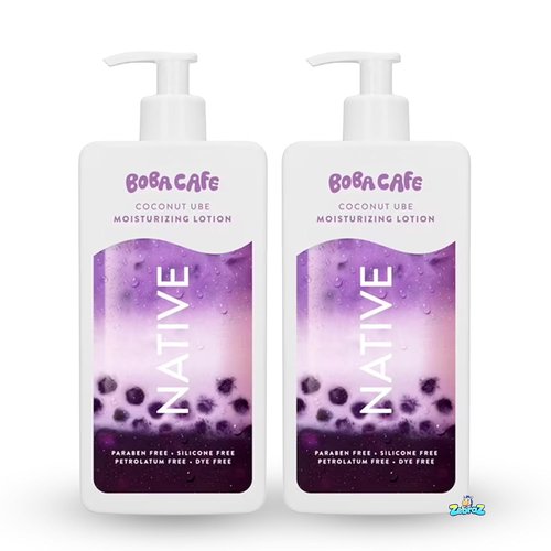 Native Coconut Ube Moisturizing Body Lotion - Silicone Free, Unisex, 16.5 oz | Limited Edition Pack of 2