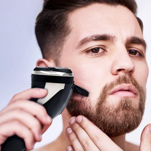Hatteker Electric Shaver - Cordless Rotary Razor for Men | Waterproof Beard Trimmer
