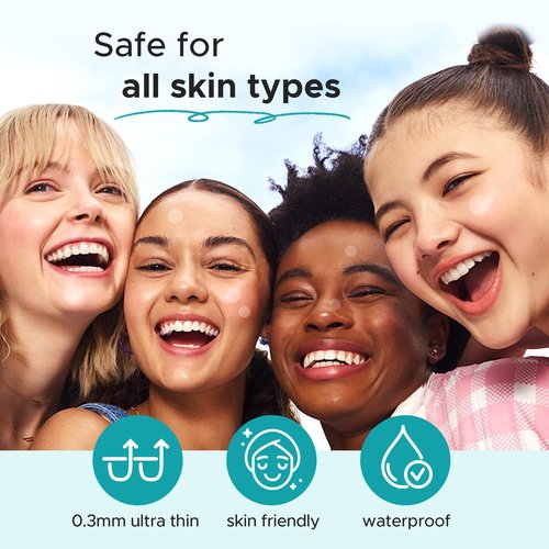 TKTK Pimple Patch Acne Patch, 4 Sizes 280 Patches Acne Absorbing Cover Patch, Hydrocolloid Invisible Acne Patches For Face Zit Patch Acne Dots Tea Tree, Calendula Oil - 2 Pack