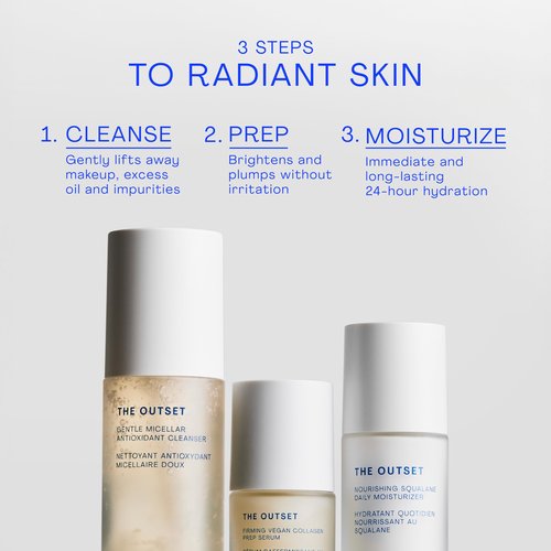 The Outset Micellar Antioxidant Cleanser, Hydrating Gel Face Wash & Makeup Remover, Brightening & Refreshing, Fragrance-Free, Vegan, Gluten-Free Clean Skincare for Sensitive Skin - 5 fl oz