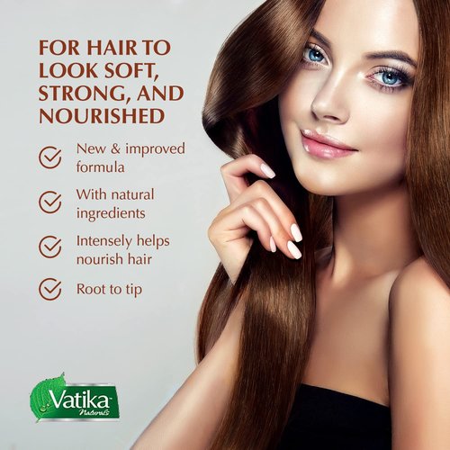 Vatika Naturals Olive Enriched Hair Oil - Nourish & Protect - Strong, Healthy Hair - Lightweight, Non-Greasy - Infused with Natural Olive Extracts - Moisturizing & Strengthening - Pack of 3 (300ml)